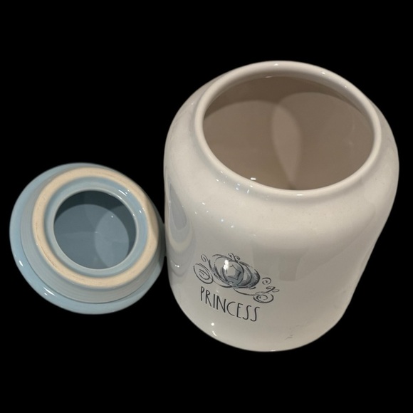 Rae Dunn Princess Canister with pumpkin carriage - Cream and Blue NWT - Picture 3 of 3